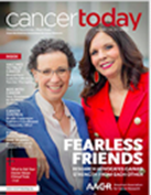AnneMarie Ciccarella on Cover of Cancer Today Magazine